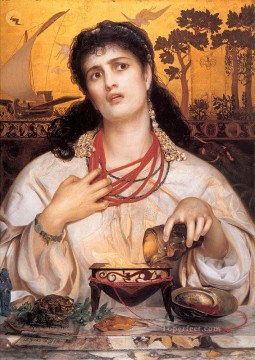  Victor Lienzo - Medea pintor victoriano Anthony Frederick Augustus Sandys